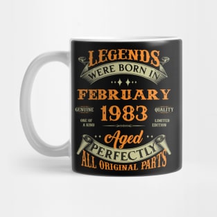 Legend Were Born In February 1983 40 Years Old 40th Birthday Gift Mug